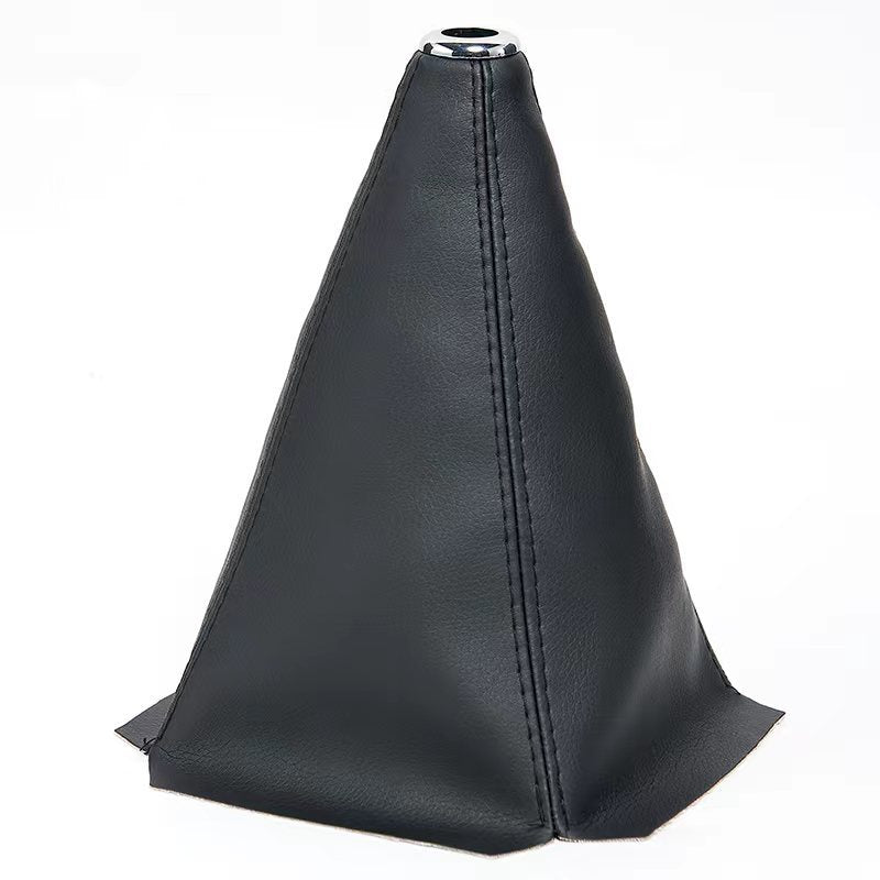 Universal PU Leather Gear Shift Knob Cover Waterproof Dust Boot for Manual Cars