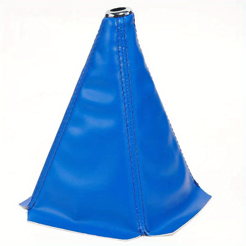 Universal PU Leather Gear Shift Knob Cover Waterproof Dust Boot for Manual Cars