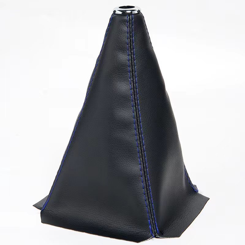 Universal PU Leather Gear Shift Knob Cover Waterproof Dust Boot for Manual Cars
