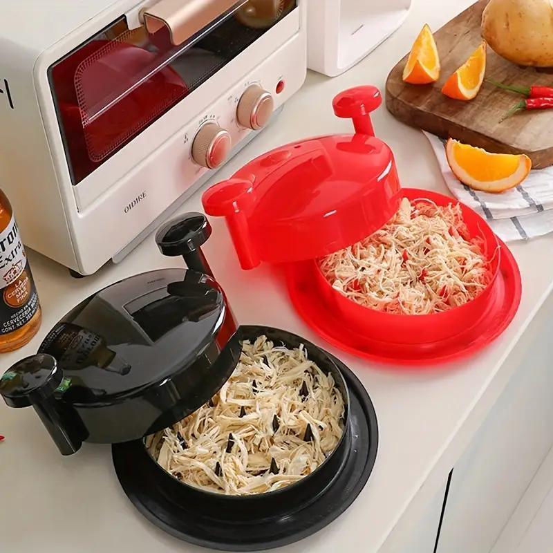 Herramienta para desmenuzar pollo con mangos, base antideslizante, herramienta de cocina de plástico para desmenuzar carne
