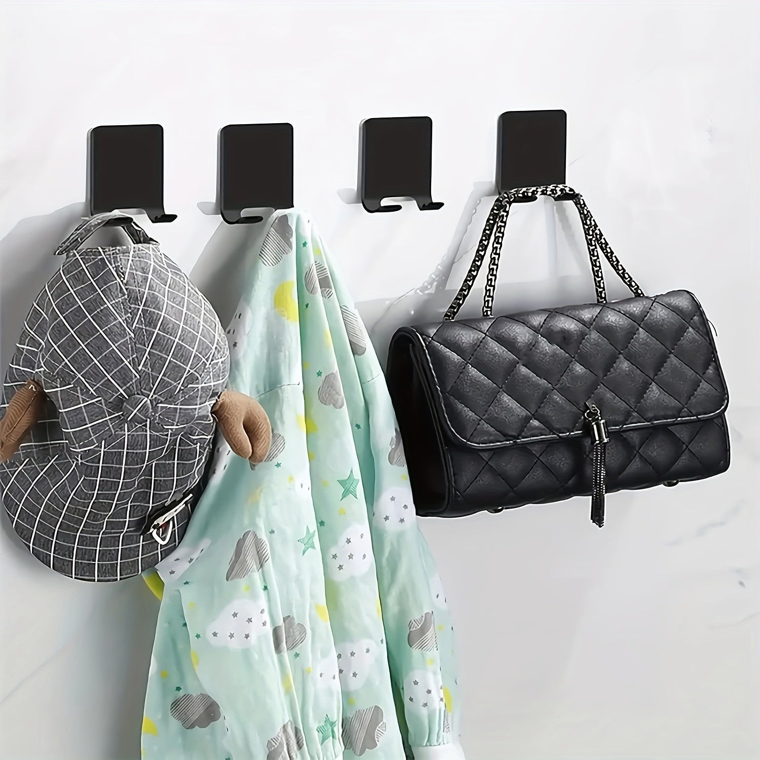 Ganchos autoadhesivos para baño, cocina y armario, pack de 2 o 4