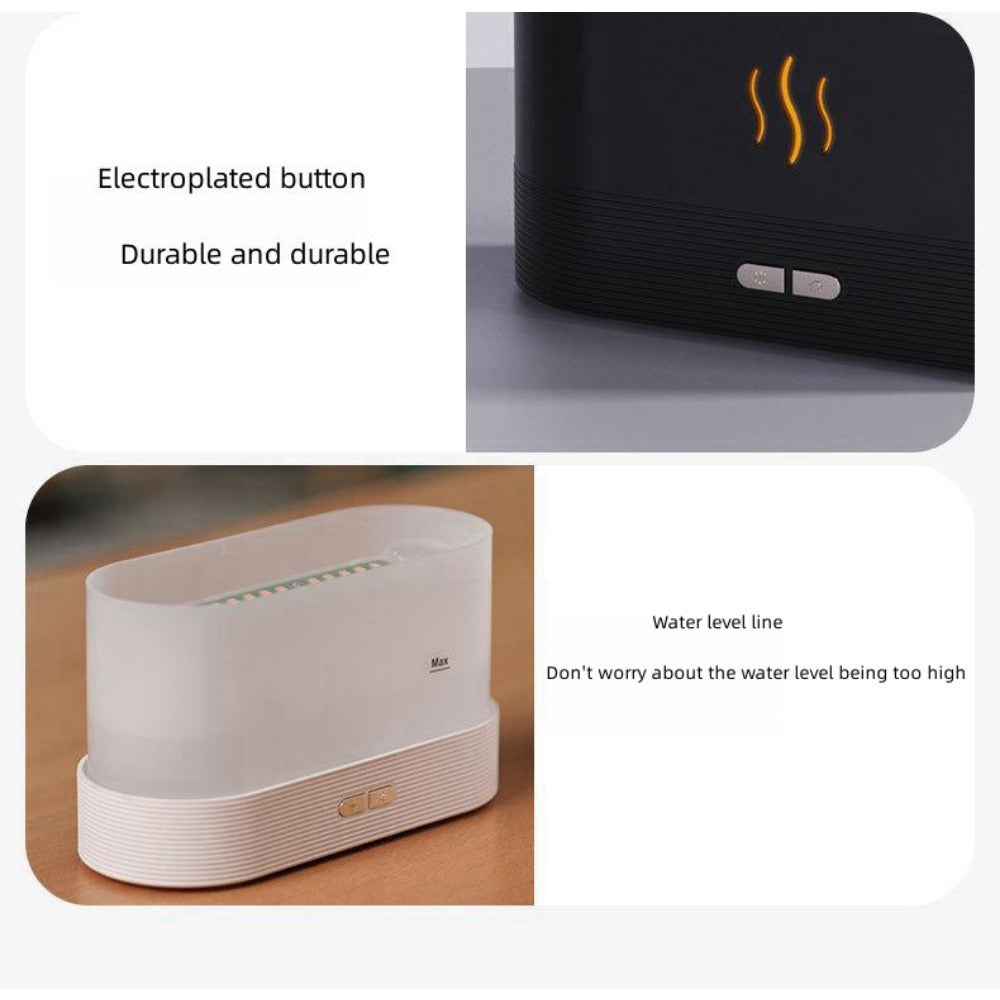 Colorful Flame Aromatherapy Diffuser USB Small Humidifier Air Fragrance Machine