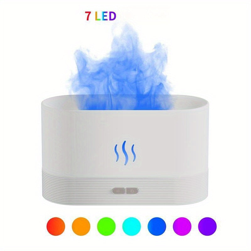 Colorful Flame Aromatherapy Diffuser USB Small Humidifier Air Fragrance Machine