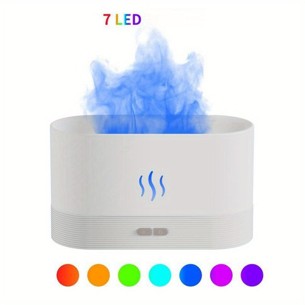 Colorful Flame Aromatherapy Diffuser USB Small Humidifier Air Fragrance Machine