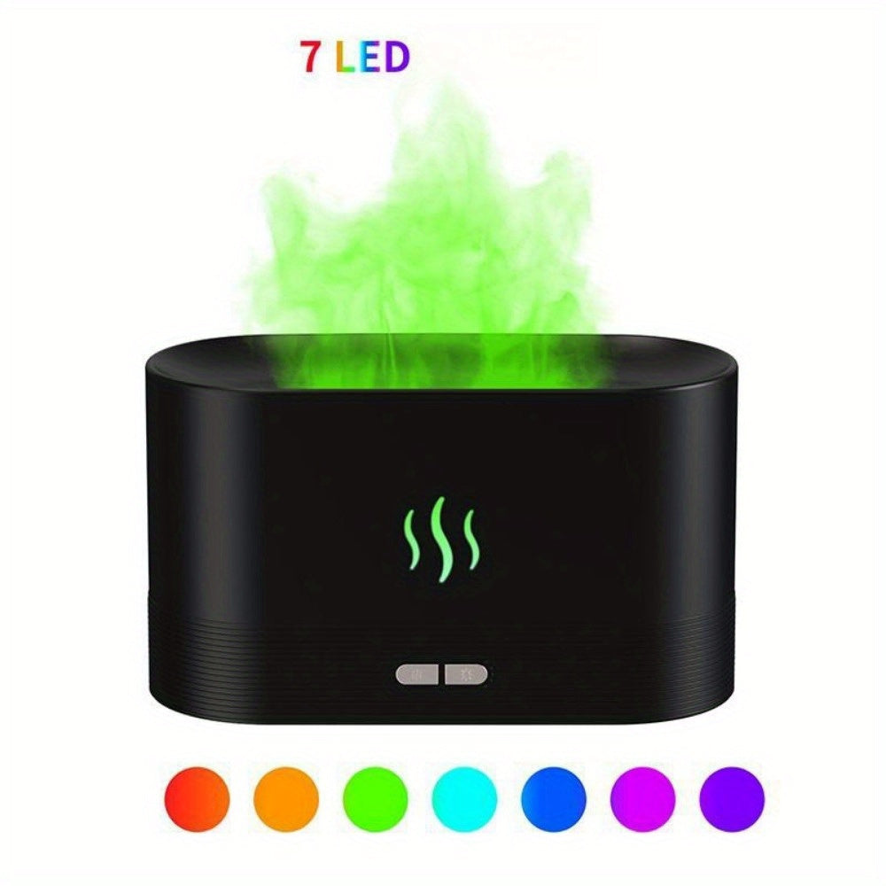 Colorful Flame Aromatherapy Diffuser USB Small Humidifier Air Fragrance Machine
