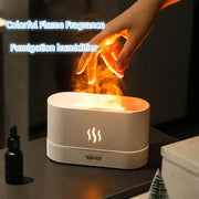 Colorful Flame Aromatherapy Diffuser USB Small Humidifier Air Fragrance Machine