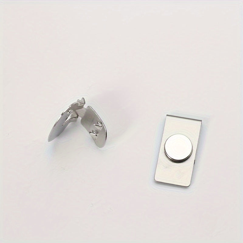 Men's Stainless Steel Magnetic Tie Clip Durable Trendy Accessory