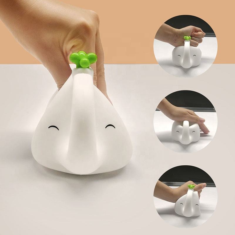Elephant Night Light Silicone USB Rechargeable Soft Lamp for Sleeping and Hotel Use