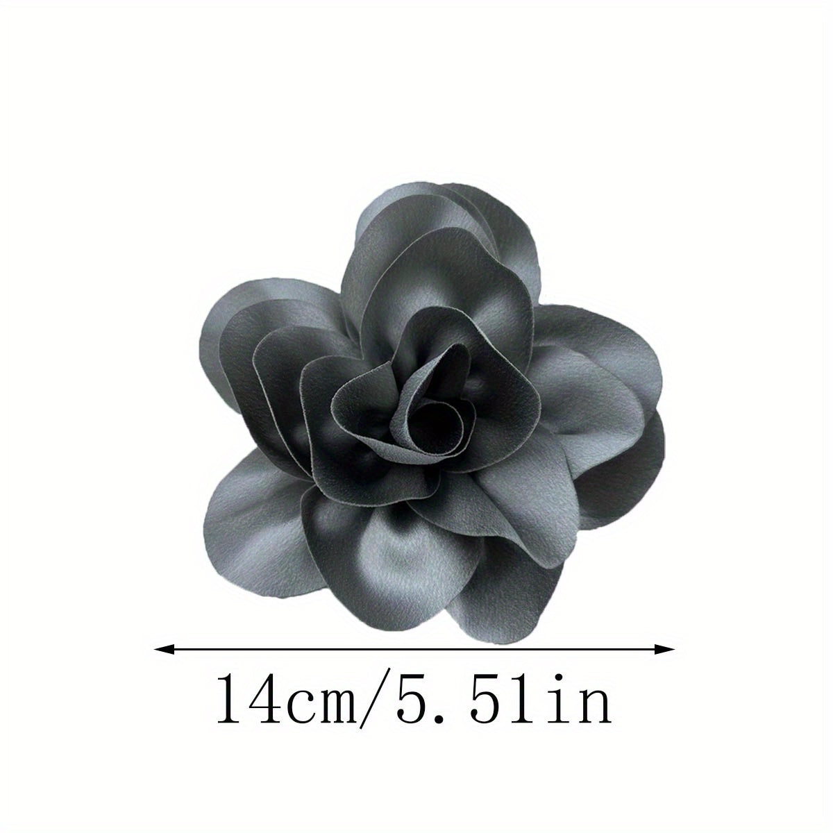 Fabric Rose Corsage Hat Decoration Flower Shape for Women 1PC
