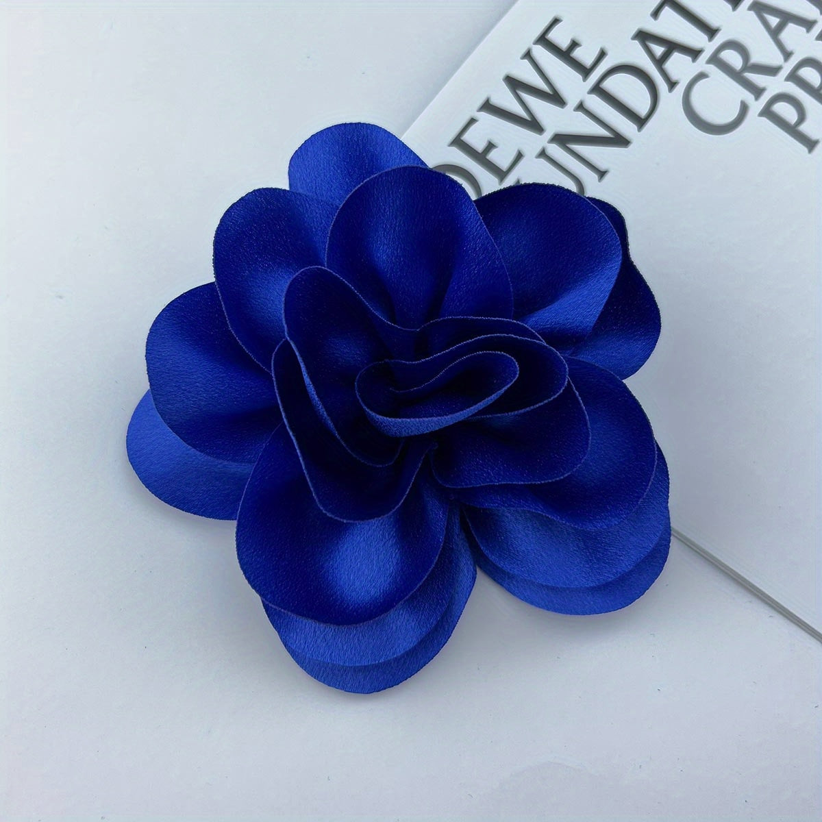 Fabric Rose Corsage Hat Decoration Flower Shape for Women 1PC