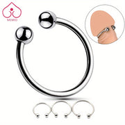 Men Stainless Steel Cock Ring Glans Penis Ring Sex Toy Adjustable Size