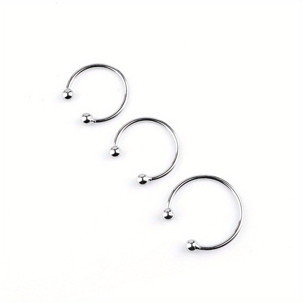 Men Stainless Steel Cock Ring Glans Penis Ring Sex Toy Adjustable Size