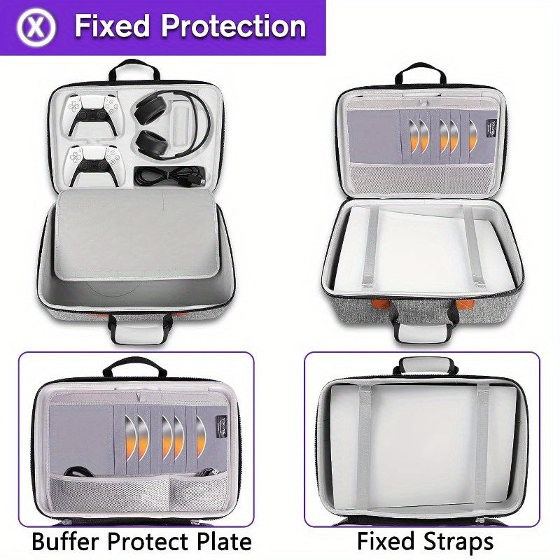 PS5 konsoli va boshqaruvchisi uchun himoya qattiq qopqoq, PS5 Digital Edition va Playstation 5 Pro uchun mos. Ideal 14-fevral sovg'asi.