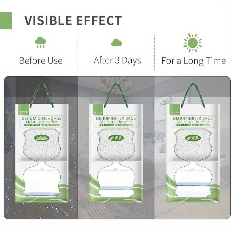 Household Hanging Dehumidifier Bag Moisture Absorber Wardrobe Desiccant