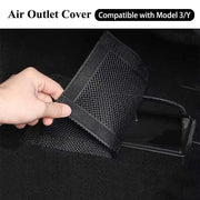 Black Air Outlet Covers For Tesla Model 3 and Model Y Dust Guards 2/4pcs