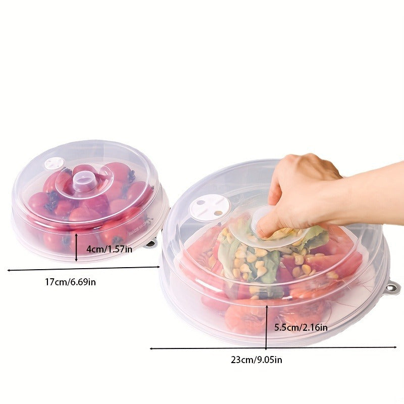 2 ta oson tozalanadigan anti-splash mikroto'lqinli qopqoq to'plami - yog' tomchilari va oziq-ovqat va oshxonani himoya qiladi, idishlar va sabzavotlar uchun mukammal