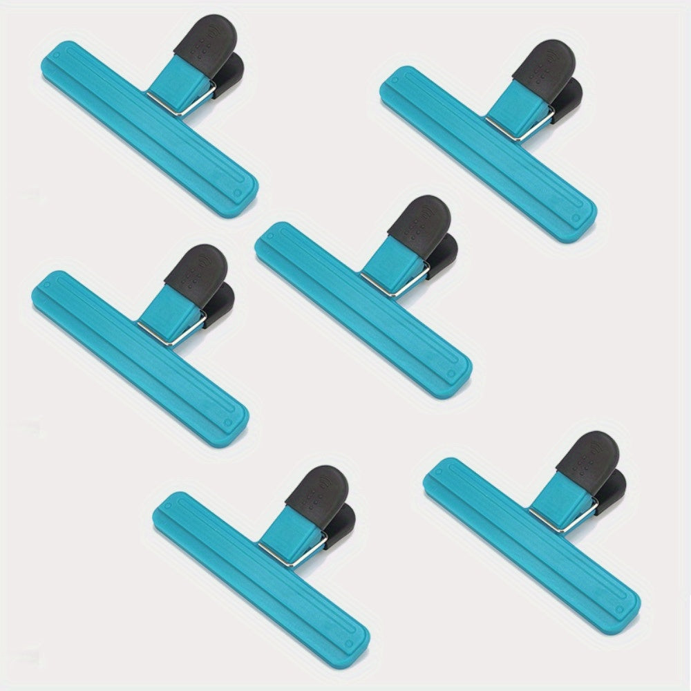 6 ta Oziq-ovqat Sumkasi Kliplari, Chiplar va Boshqa Snacklarni Mühürlash uchun, Havo O'tkazmaydigan Yopish uchun Mustahkam Qisqich, Turli Meva va Plastik Sumkalar uchun Ideal, Oshxona Tashkiliy va Saqlash uchun Mukammal, Oshxona uchun Zaruriy Aksessuarlar