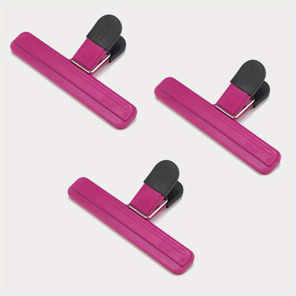 6 ta Oziq-ovqat Sumkasi Kliplari, Chiplar va Boshqa Snacklarni Mühürlash uchun, Havo O'tkazmaydigan Yopish uchun Mustahkam Qisqich, Turli Meva va Plastik Sumkalar uchun Ideal, Oshxona Tashkiliy va Saqlash uchun Mukammal, Oshxona uchun Zaruriy Aksessuarlar