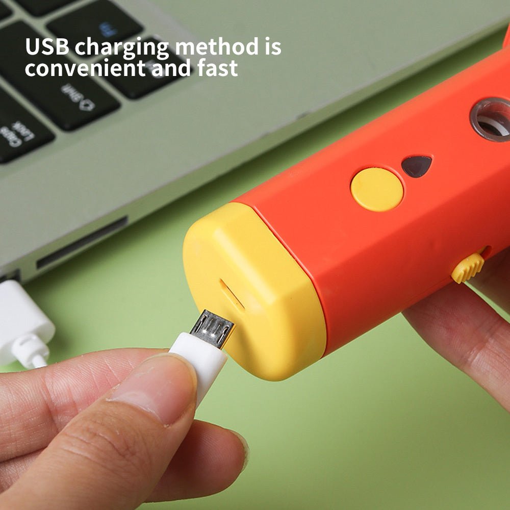 Portativ qo'lga olinadigan USB zaryadlanadigan kichik fan, avtomatik suv to'ldirish purkagichi, atmosfera tungi chiroq xususiyati va sovutish asbobi funksiyasi.