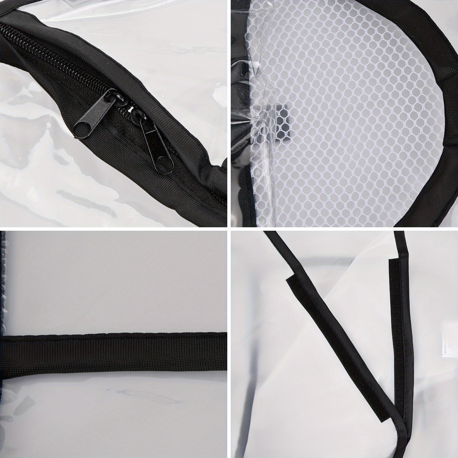 Universal Transparent Rain Cover for Strollers Waterproof Wind Dust Protection