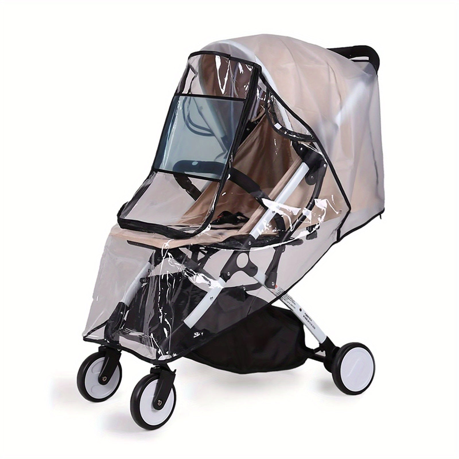 Universal Transparent Rain Cover for Strollers Waterproof Wind Dust Protection