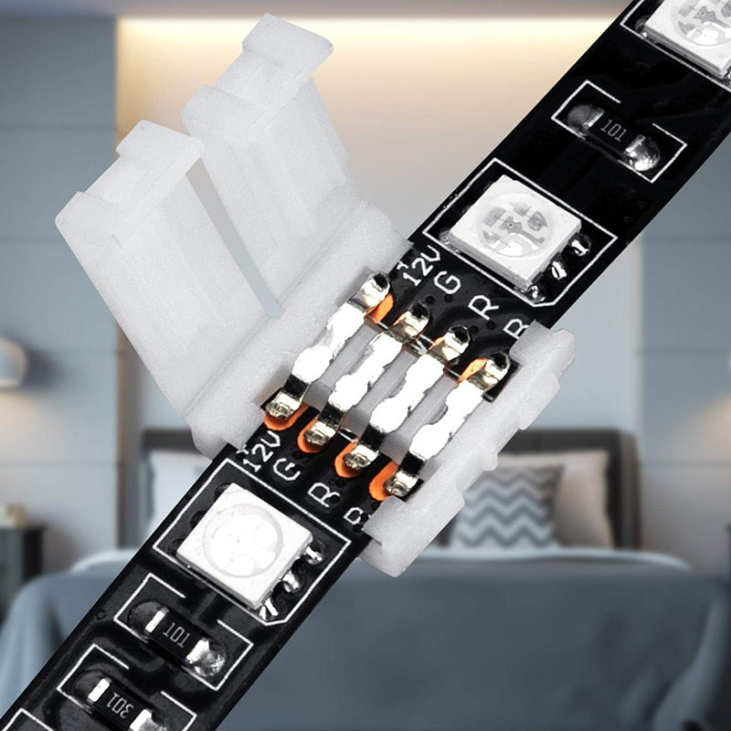 10mm LED Strip Lights with Various Shapes Connectors Wireless No-Welding Terminal Extension