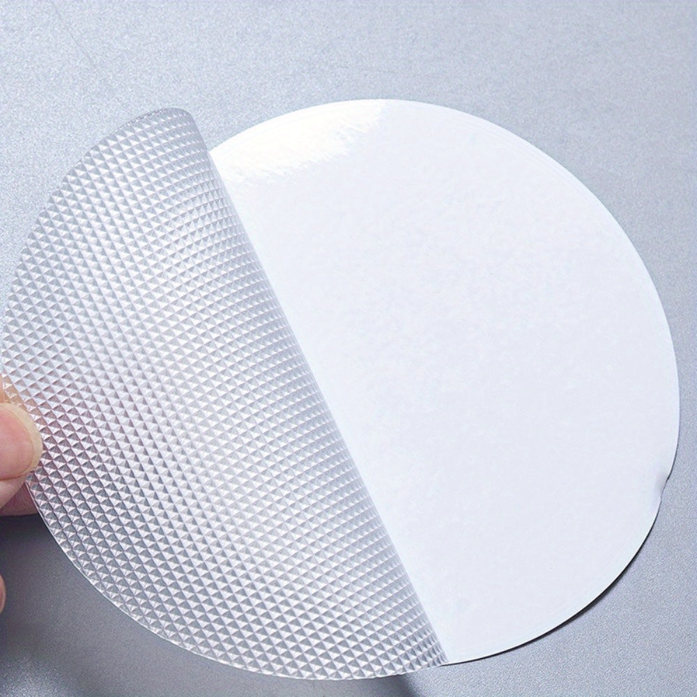 Set of 6 Non-Slip Bathtub Stickers with Scraper, Adhesive Safety Treads for Shower and Bathroom