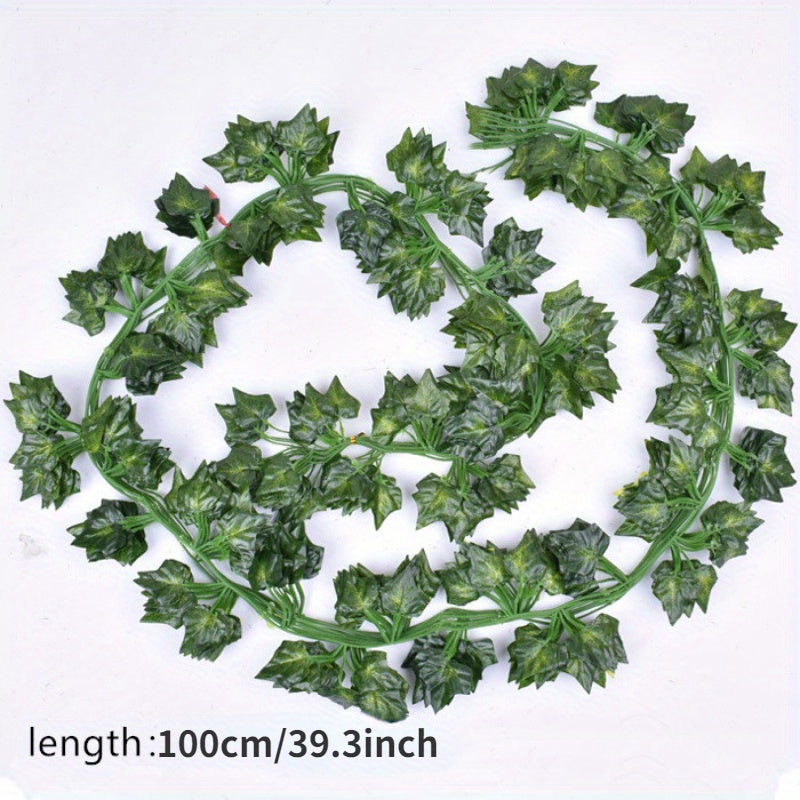 Artificial Green Ivy Garland 12 Pieces for Home Garden Wedding Party Decoration