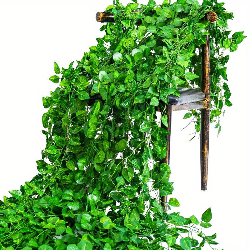 Artificial Green Ivy Garland 12 Pieces for Home Garden Wedding Party Decoration