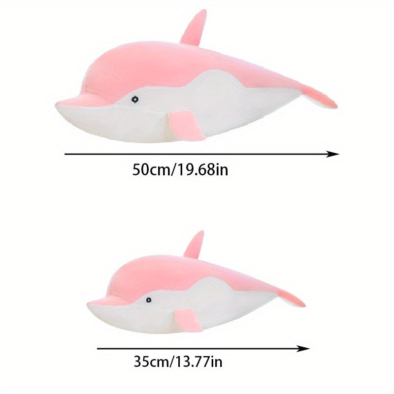 Juguete de delfín de felpa de poliéster suave para guardería en colores pastel