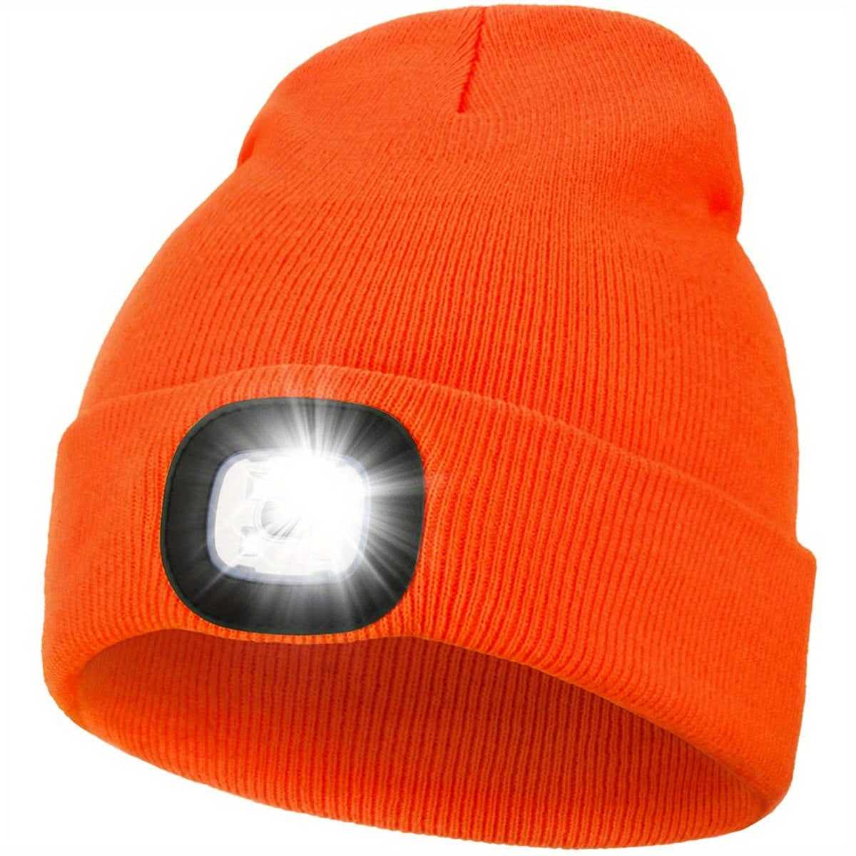 Gorro unisex con luz LED, de punto, iluminación sin manos para actividades al aire libre