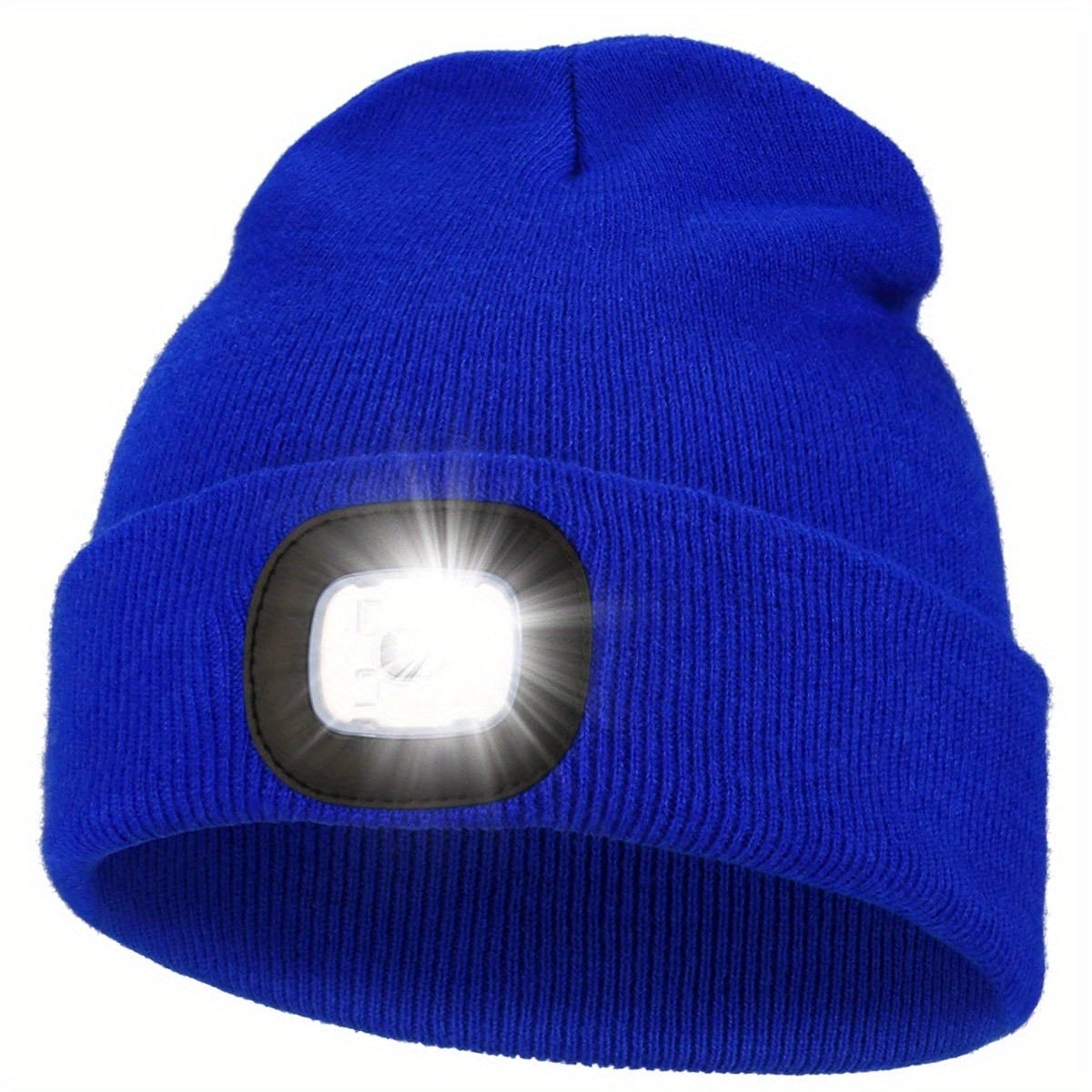 Gorro unisex con luz LED, de punto, iluminación sin manos para actividades al aire libre
