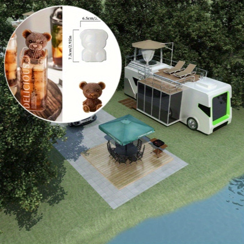 Cute Silicone Ice Mold for Frozen Cubes, Food Safe, Reusable Kitchen Accessory