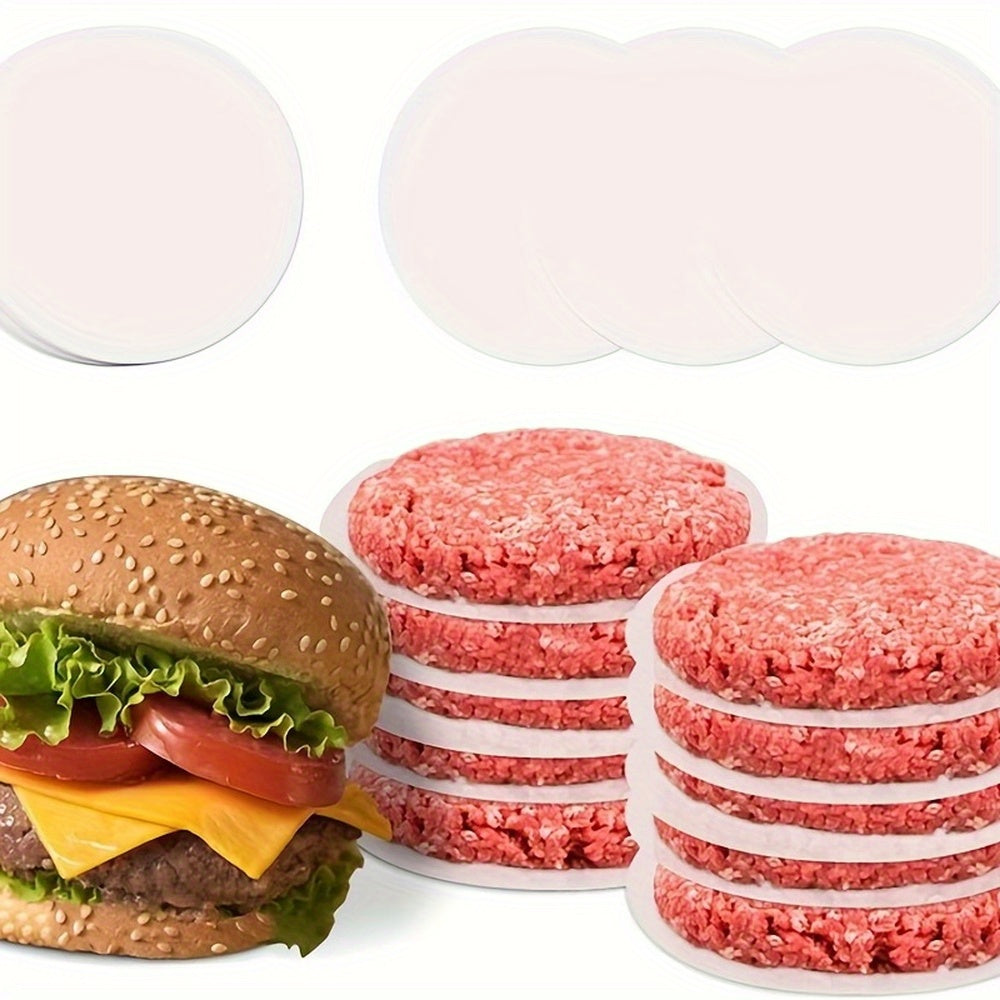 500pcs Non-Stick Hamburger Patty Paper 11cm Food-Grade Freezer Safe