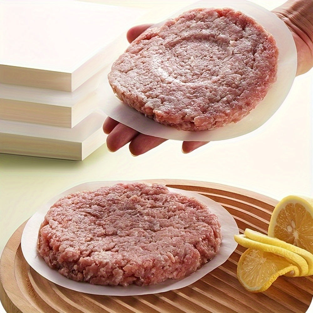 500pcs Non-Stick Hamburger Patty Paper 11cm Food-Grade Freezer Safe
