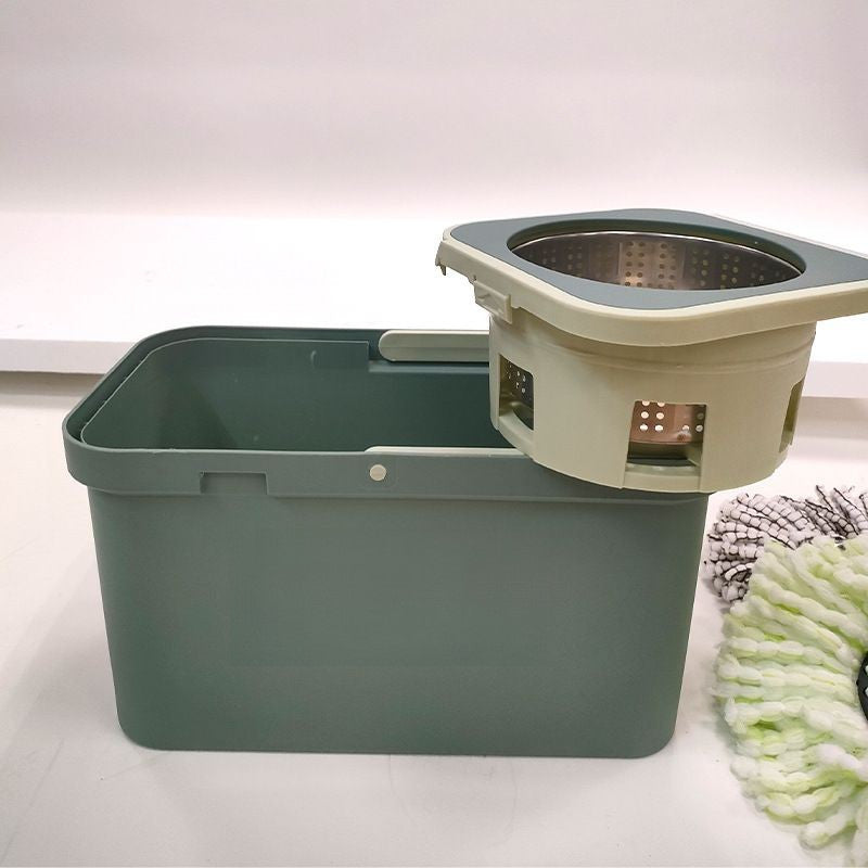 2 ta mop mato bilan Spin Mop va Kova tozalash uchun tozalash to'plami