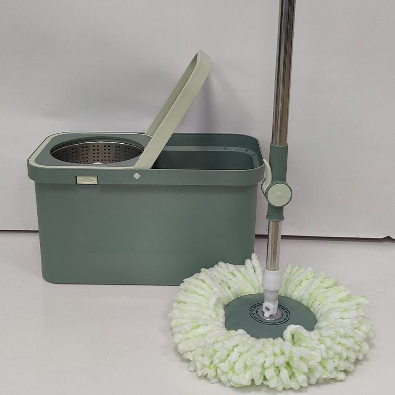 2 ta mop mato bilan Spin Mop va Kova tozalash uchun tozalash to'plami