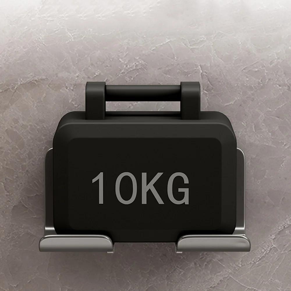 Wall Mounted Hair Dryer Holder Plastic Bathroom Shelf No Drilling Storage Organizer