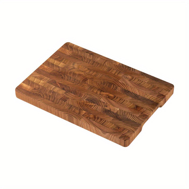 Teak Wood Cutting Board 2.49cm Thick Stand-Up Storage Kitchen Essential