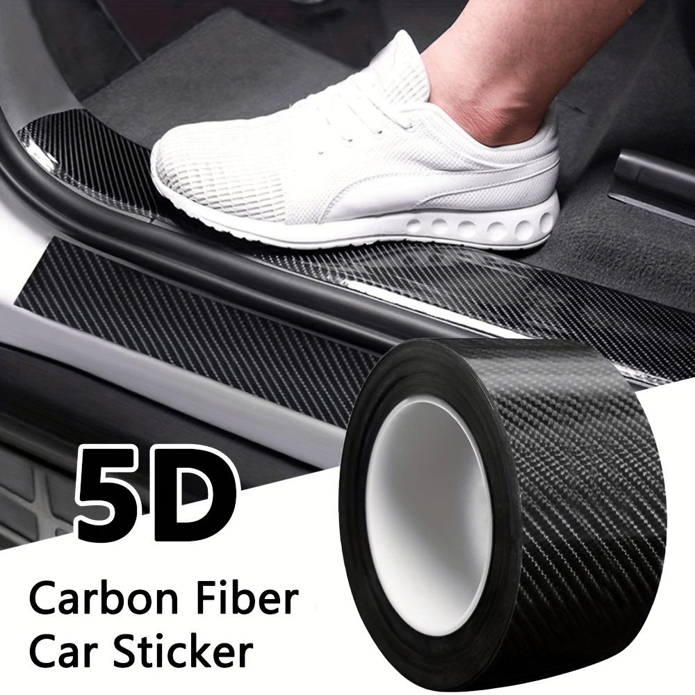 300cm Carbon Fiber Car Reflective Sticker for Scratch and Water Damage Protection