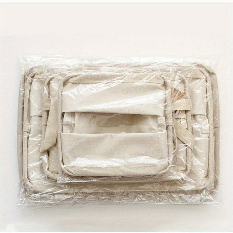 Linen Fabric Storage Basket for Desk and Wardrobe Diapers and Supplies