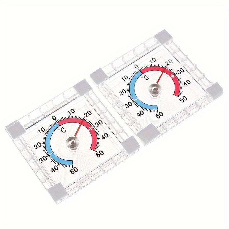 Indoor Outdoor Wall Thermometer Plastic Accurate Temperature Measurement Easy Mount