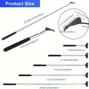 Portativ zanglamas po'latdan yasalgan orqa qichitqi batareyasiz qo'l bilan massaj qilish uchun cho'ziladi.