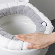 Washable Knitted Toilet Seat Cushion Warm and Comfortable