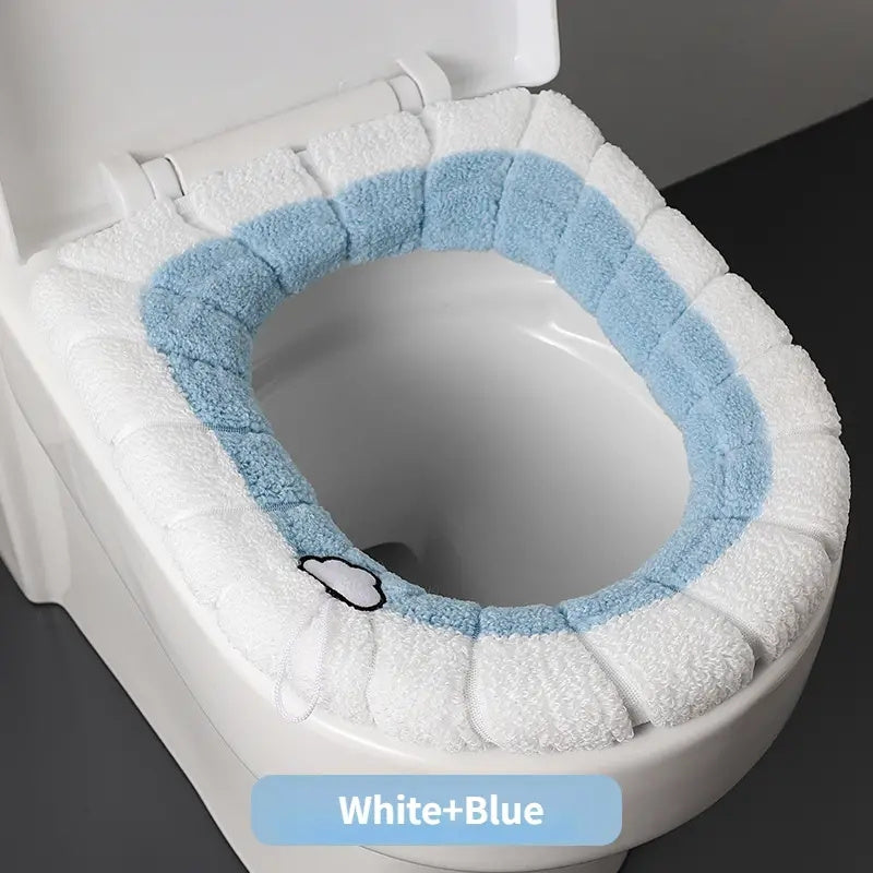 Washable Knitted Toilet Seat Cushion Warm and Comfortable