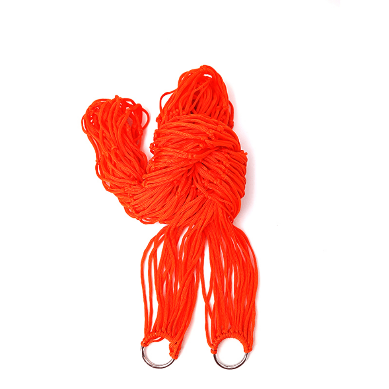 Outdoor Nylon Mesh Hammock for Garden Beach Relaxation Double as Swing Chair or Picnic Mat Green