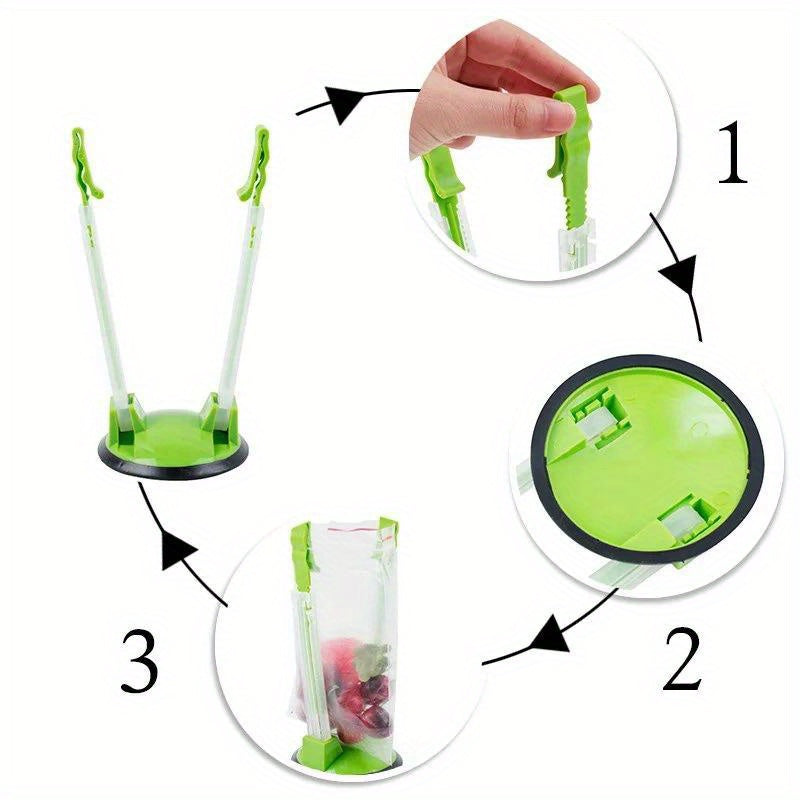 Moslashuvchan oshxona sumkasi tutqichlari uchun oziq-ovqat saqlash devorga o'rnatiladigan ko'p rangli plastmassa