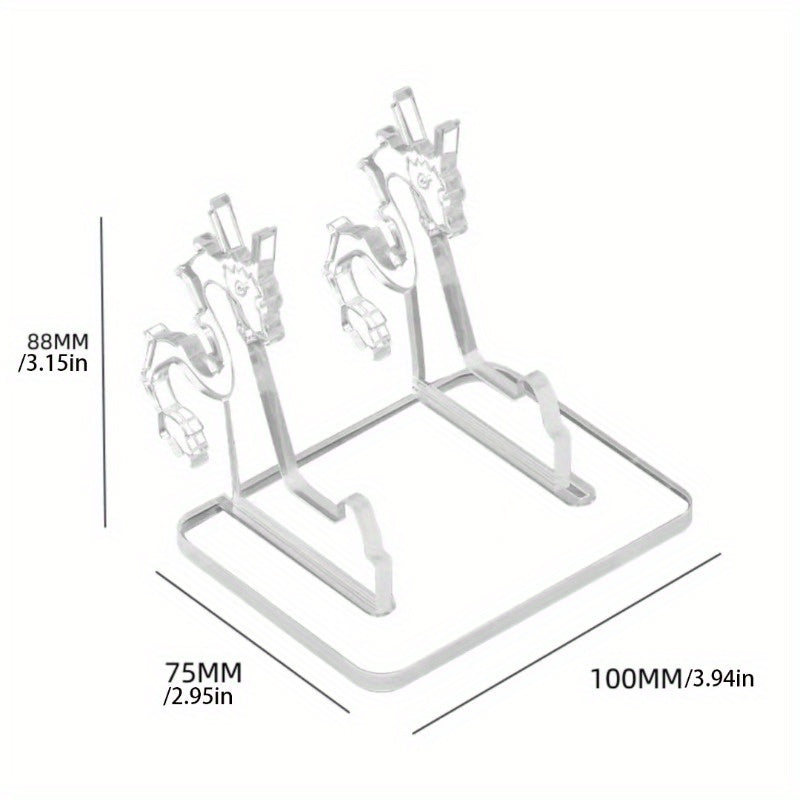 Акриловая подставка для телефона с дизайном в виде зодиакального животного, идеально подходит для удержания телефона во время трансляции или демонстрации книг на рабочем столе. Милая, креативная и многофункциональная.