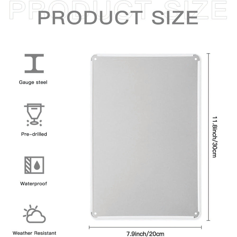 Retro Metal Tin Sign Dog Wall Art with Humorous Quote for Home Bar Gym Decor