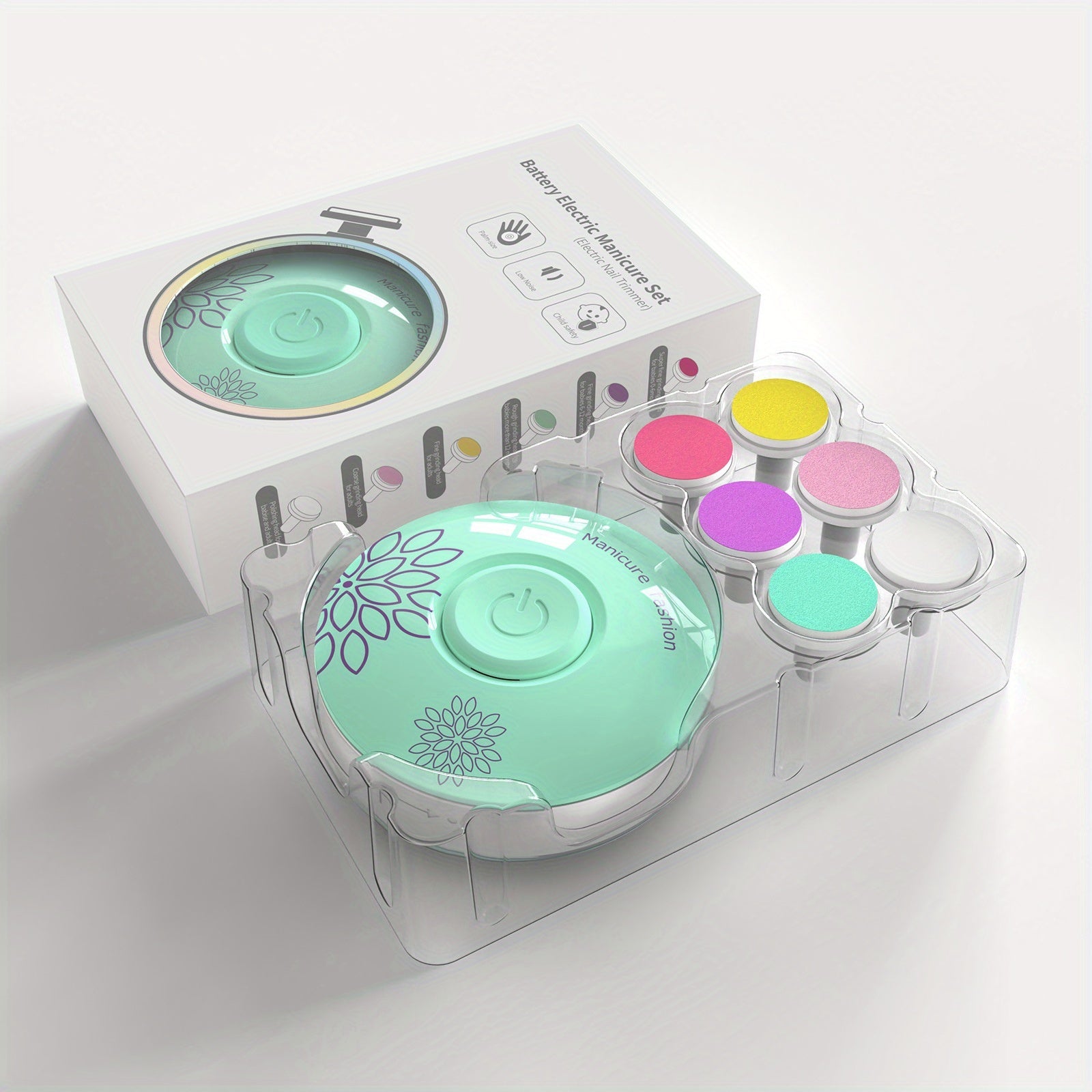 Набор для ухода за ногтями с электрическим триммером, полировщиком, кусачками - идеальный подарок на праздники: Рождество, Хэллоуин, День благодарения, Новый год и День святого Валентина.